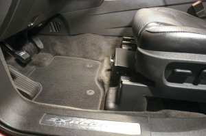 Ford Police Interceptor Underseat Drawer - Front - Tuffy Products - Standard Key - Black - `11-`24